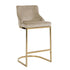 Mia Gold & Khaki Velvet Bar Stool